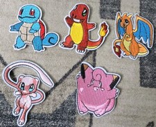 5 Pokemon embroidered iron on patch New