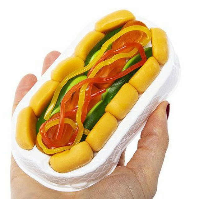 Raindrops CANDY HOT DOG Gummi Candy & GUARANTEED FRESH for sale