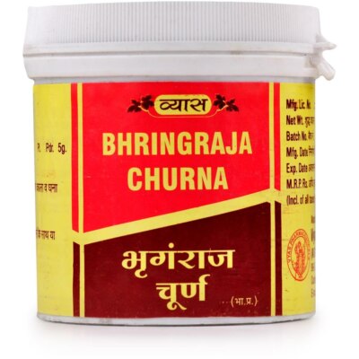 Vyas Bhringaraja Bhringaraj CHURNA (100g) Herbal Hair Fall Control Wellness