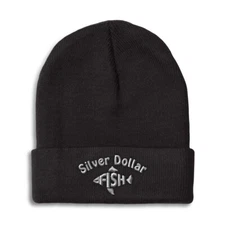 Beanies for Men Silver Dollar Fish Winter Hats for Women Acrylic Skull Cap