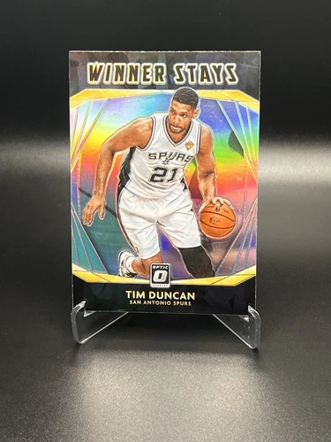 🔥  2020-21 Panini Optic Tim Duncan Winner Stays Silver Holo Prizm 2021 SP 🔥 