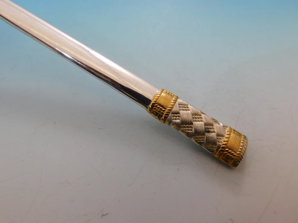 Aegean Weave Gold by Wallace Sterling Silver Flatware Set 8 Service 40 pieces  - Image 4 of 4