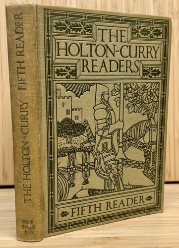 1914 The Holton-Curry Readers Fifth Reader Antique Knight on Horse - 第 1/11 張圖片