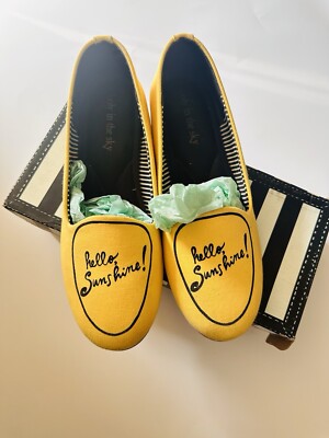 Hello Sunshine Loly in the Sky Yellow Loafers Flats Women s 