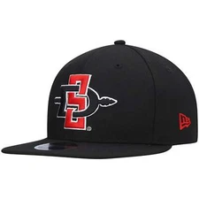 [70523721] MENS NEW ERA NCAA SAN DIEGO STATE AZTECS 950 SNAPBACK - BLACK/RED