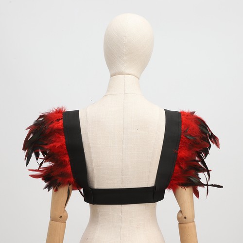 1Pc Unisex Feather Cape Shawl Costume Accessory Festival Supply Props Cosplay - Picture 5 of 22