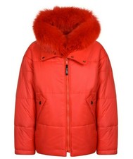 New Womens Yves Salomon Puffer Jacket Size 40-42 Uk 12-14 Rrp £1040 ;