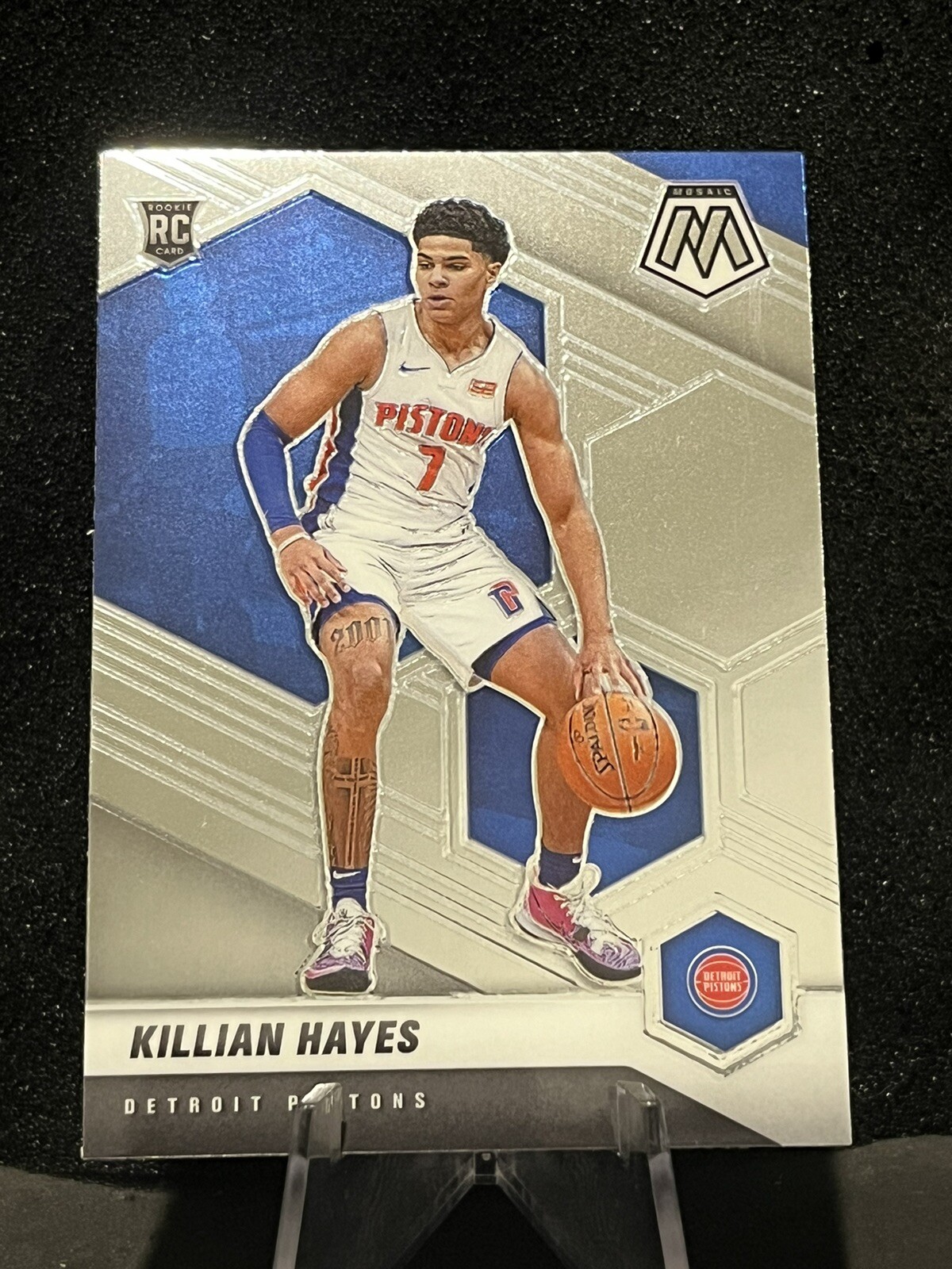 2020-21 Mosaic Killian Hayes RC Base 222 Detroit Pistons Rookie