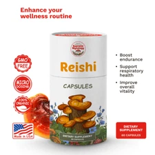 Organic Reishi Mushroom Dietary Supplement