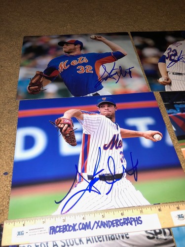 STEVEN MATZ LOT OF (7) NEW YORK METS SIGNED AUTOGRAPHED BASEBALL 8X10 PHOTOGRAPH - Picture 2 of 6
