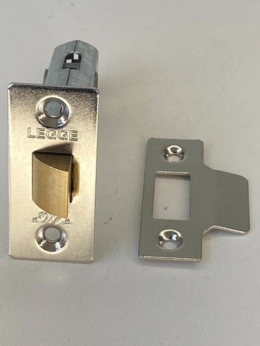 Legge Tubular Mortice Latch 3" 76mm STRIKING PLATE Nickel Plated 3722 Life DOOR - Picture 10 of 24