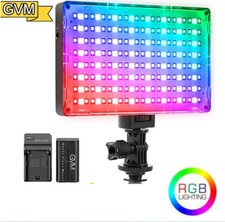 GVM RGB-10S RGB Led Video Light panel on-camera studio Fill Light 128 Leds WIFI