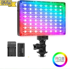 GVM RGB-10S RGB Led Video Light panel on-camera studio Fill Light 128 Leds WIFI 