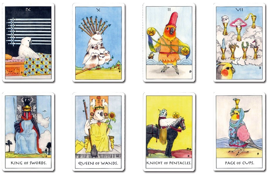 Nichiyu Bird Tarot Card T0556 Toy Rider Weight Smith Version