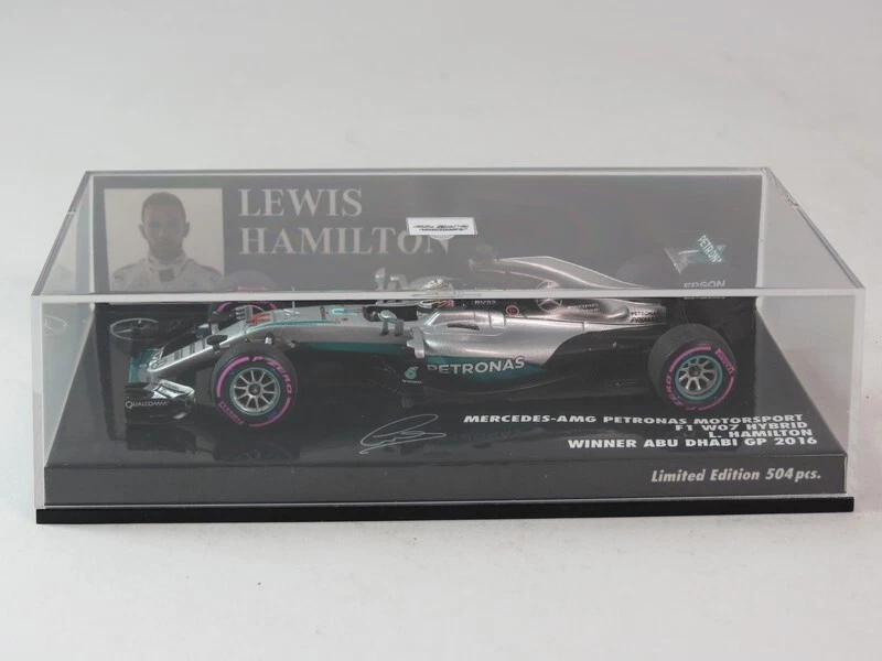 MINICHAMPS Mercedes W07 Lewis Hamilton Winner Abu Dhabi Gp 2016 1/43 410160744 - Bild 3 von 4