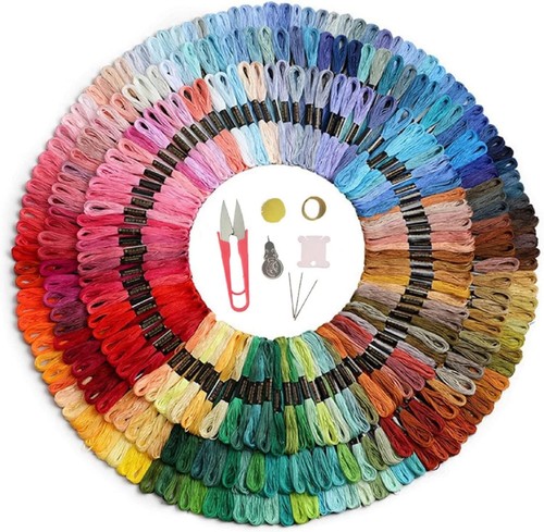 Luxury 300 Pcs Cotton Embroidery Threads with Accessories - Crafting Made Easy - Picture 3 of 8