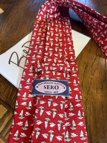 SAILBOAT 👔❤️ SERO SUIT DESIGNER NECKTIE TIE FREE SHIPPING 👔❤️ - Picture 3 of 4