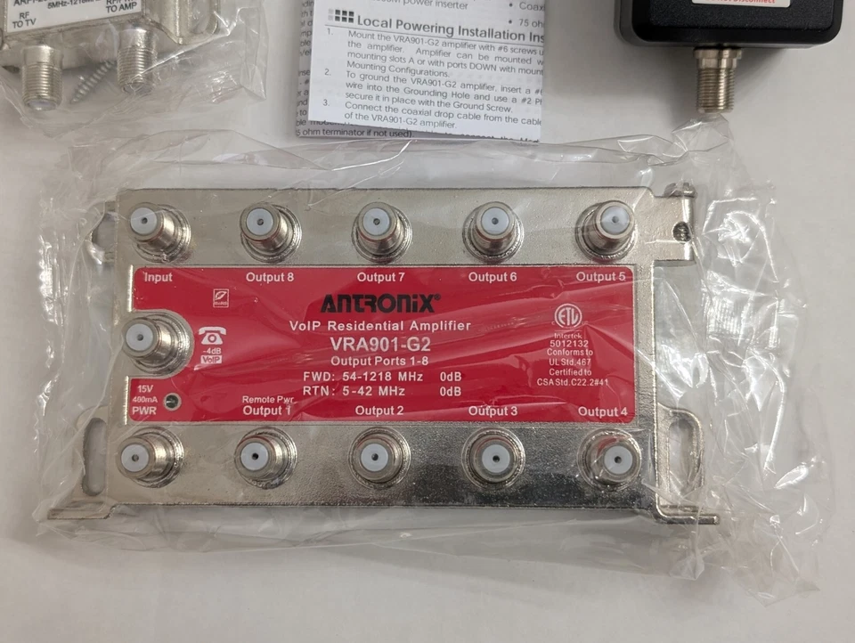 ANTRONIX-VRA901-G2/ACP INTEGRATED RESIDENTIAL AMPLIFIER {OUTPUTS 8+1P} - Image 2 of 4