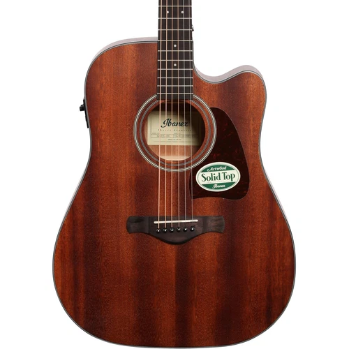 Ibanez AW54CE Artwood Dreadnought Acoustic-Electric Guitar, Solid Okoume Top