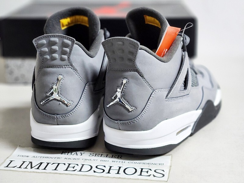 2019 Nike Air Jordan 4 Retro Cool Grey Chrome 308497-007 Men 2019 Nike Air Jordan 4 Retro Cool Grey Chrome 308497-007 Men
