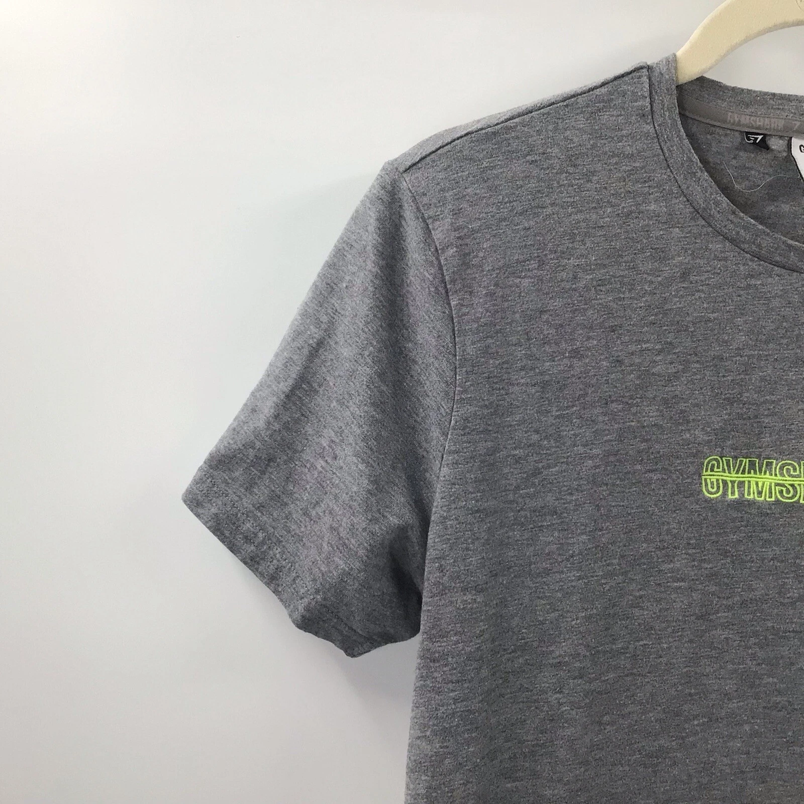 gymshark athletic activewear embroidered logo shirt