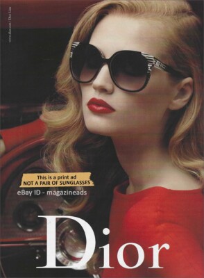 DIOR Eyewear 1-Page PRINT AD Fall 2009 TONI GARRN beautiful blonde woman 