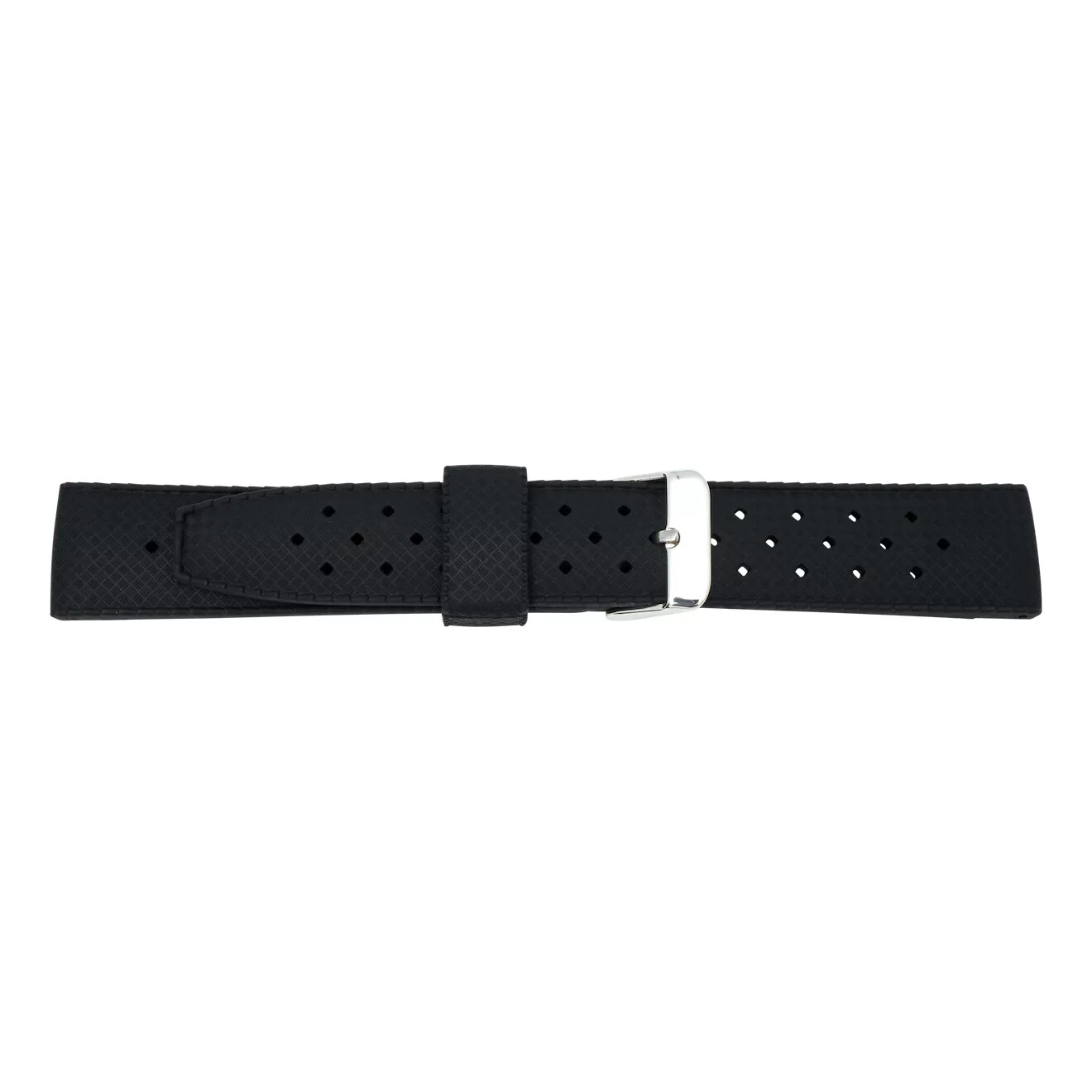Watch Strap Silicone Black by Pebro - 20, 22 mm - Replacement Band