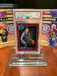 2018-19 Donruss LUKA DONCIC Press Proof Red Laser Rookie SP /99 - PSA 9 - POP 15