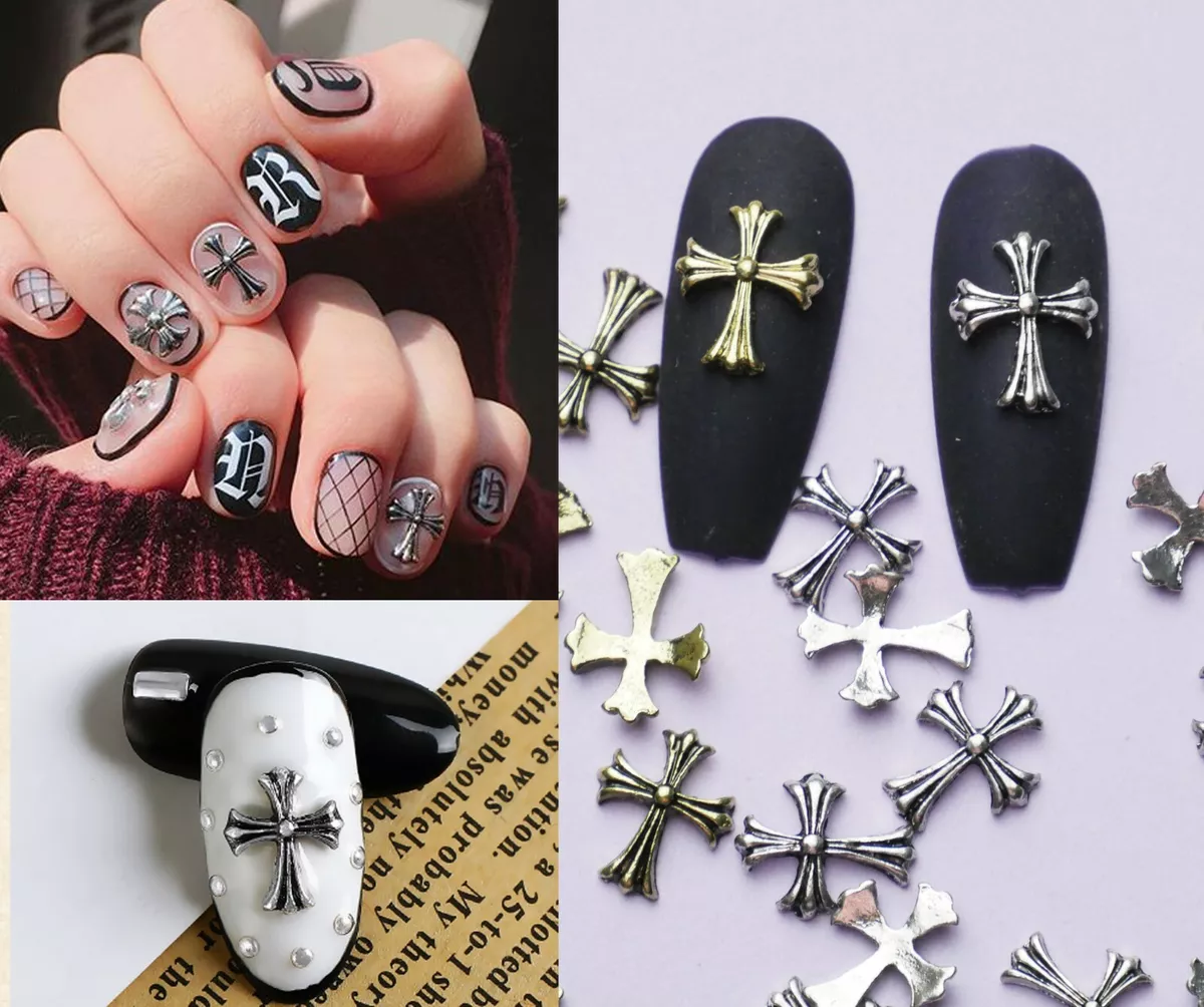 cross design nails