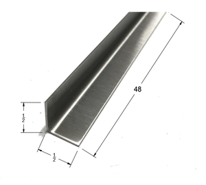 VEVOR Stainless Steel Corner Guards 1 X 1 X 48 Inch Metal Wall Corner Protector, Pack Of 10 Corner Guards, 20 Ga 304 Stainless Corner Guard With 90-Degree Angle For Wall Protection And Decoration