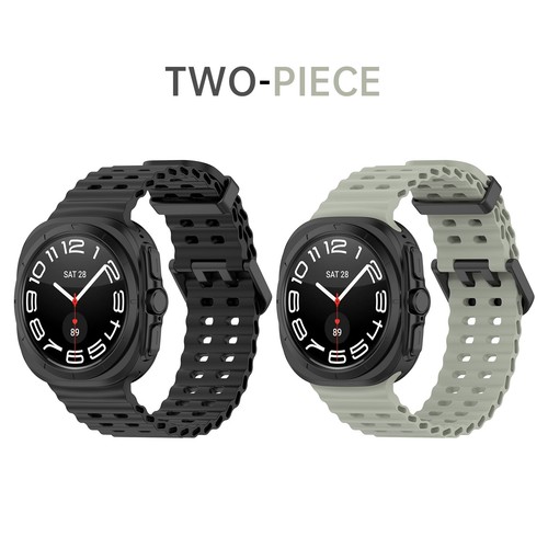 2Pack Sport Breathable Silicone Band Strap For Samsung Galaxy Watch 7 Ultra 47mm - Picture 18 of 113