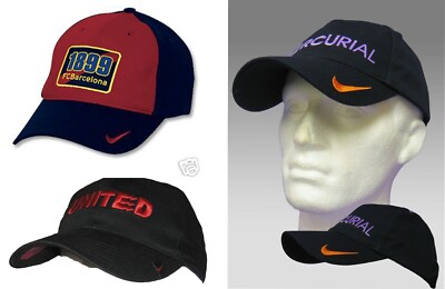 New Vintage NIKE Barcelona Manchester United Mercurial Baseball Caps
