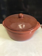 Pentola In Terracotta Artigianale Da Diam. 25 Cm Con Tappo