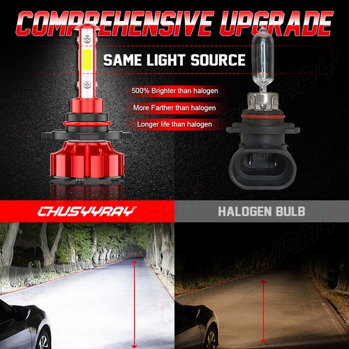 For Chevy Silverado 1500 2500 HD 99-02 LED Headlight & Fog Light Bulbs Combo Kit - Picture 6 of 12