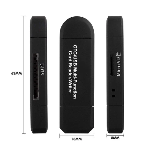USB-C SD Card Reader Micro USB OTG USB 2.0 Adapter Android iPhone Tablet PC - Picture 12 of 12