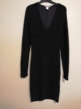 black bodycon dress size 8