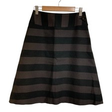 Sally Scott Striped Skirt, Size 7, Black Women USED