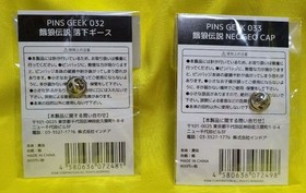 GAROU DENSETSU pins SNK set of 2, Geese, Terry, NEOGEO cap