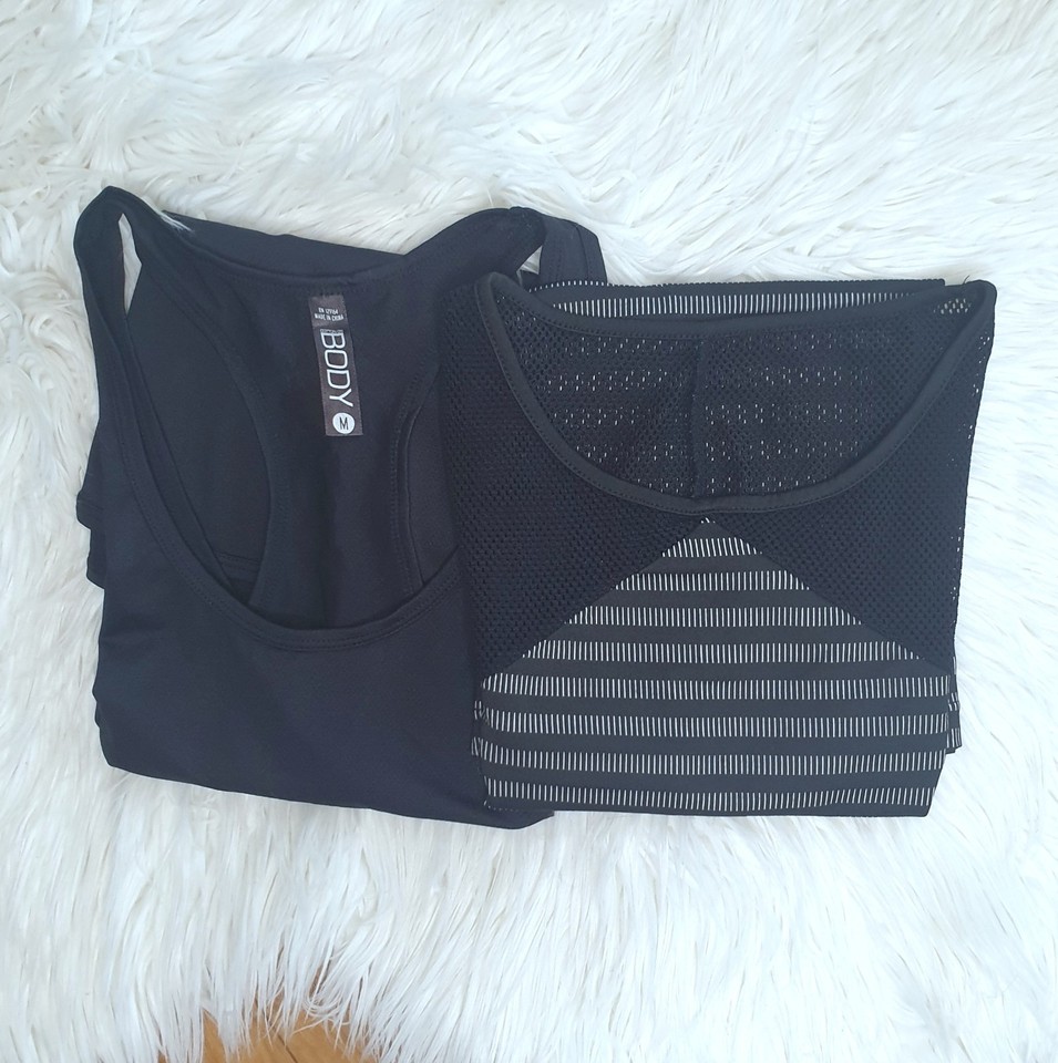 COTTON ON BODY - Size M activewear gym tank top bundle (x2)