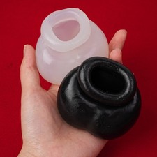 Male Ball Stretcher Scrotum Bag Bondage Squeeze Ring Time Delay Enhancer for Men