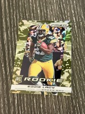 2013 Panini Prizm Green Camo Prizm SSP #232 EDDIE LACY Football Card Rookie RC. rookie card picture