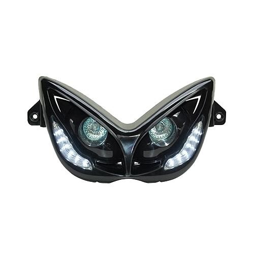 Phare halogène pour MBK Nitro Yamaha Aerox avec éclairage LED pour rouler de nuit