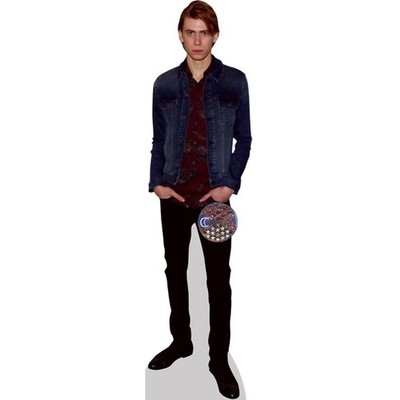Owen Teague (Jeansjacke) lebensgroßer Ausschnitt
