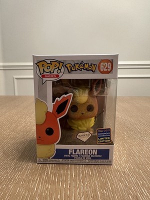 Funko Pop Pokemon Flareon Diamond Glitter WonderCon Sticker #629 