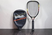 Wilson Graphite 245 Tennis Racket Racquet 3 7/8 Black Red Orange Yellow