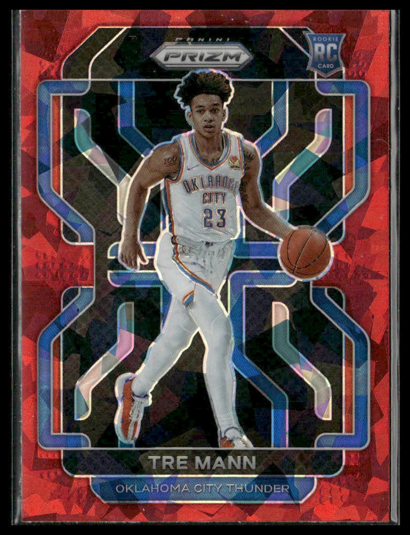 2021-22 Panini Prizm #274 Tre Mann Red Ice