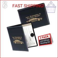 CANOPUS Registration and Insurance Card Holder, Car Document Holder, Wallet for 