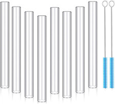 10 Pack Borosilicate Glass Tubes Kit - 12Mm OD 4 Inch Long 2Mm Thick Wall Premiu