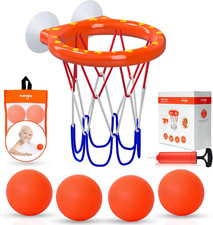 Bath Toys Bathtub Basketball Hoop for Toddlers, Kids, Boys and Girls 4 No-Ho