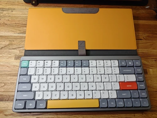 Nuphy Air75 Portable Mechanical Wireless/Wired Keyboard Brown Switches, Case